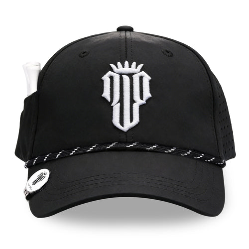 CourseReady Performance Golf Hat – Black