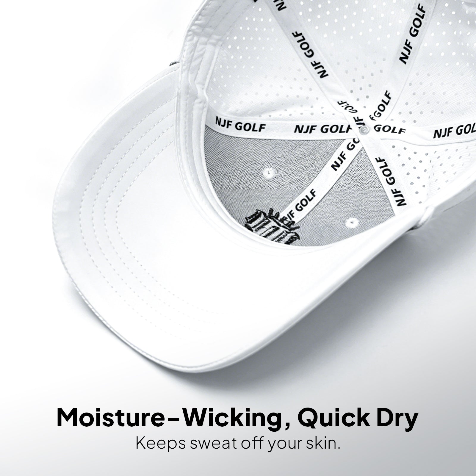 CourseReady Performance Golf Hat – White