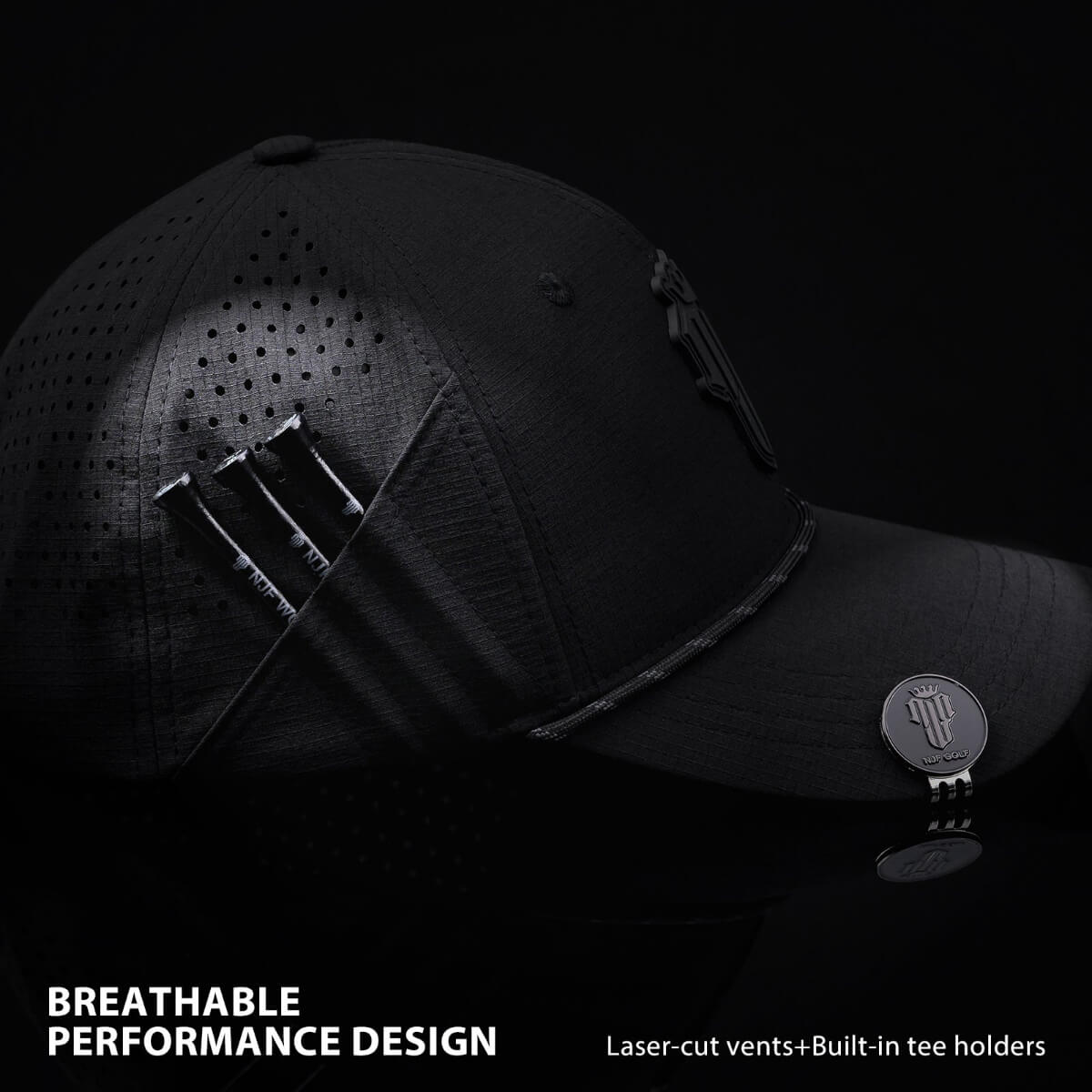Carbon Fiber Hat Travel Case with Stars & Stripes Phantom Pro X - NJF Golf™