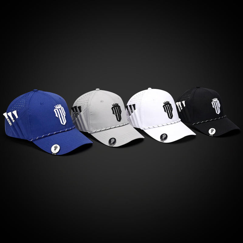 CourseReady Essentials Bundle – 4 Hat Set - White, Grey, Navy, Black - NJF Golf™