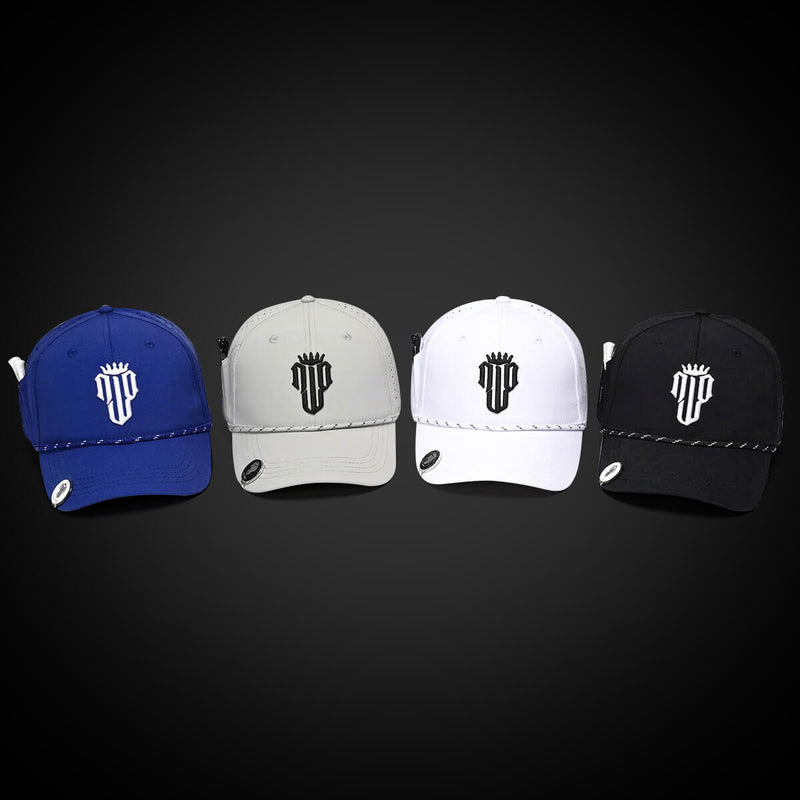 CourseReady Essentials Bundle – 4 Hat Set - White, Grey, Navy, Black - NJF Golf™