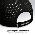 CourseReady Performance Golf Hat – Black - NJF Golf™