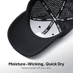 CourseReady Performance Golf Hat – Black - NJF Golf™