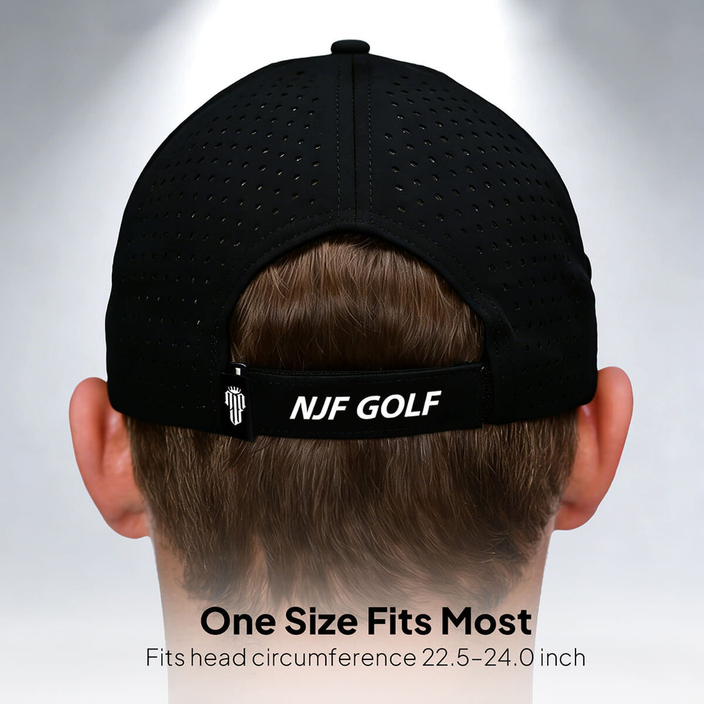 CourseReady Performance Golf Hat – Black - NJF Golf™
