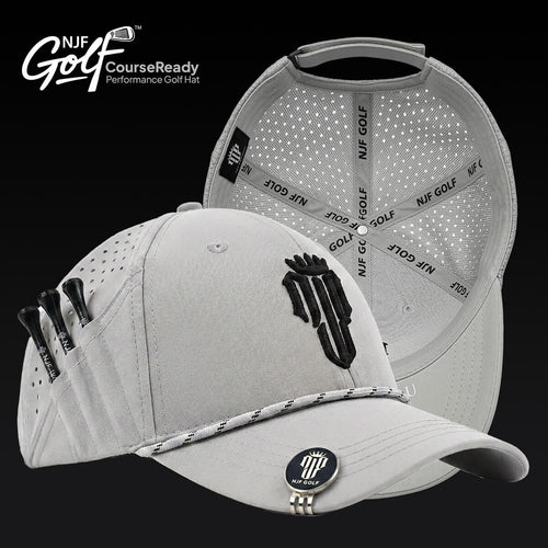 CourseReady Performance Golf Hat – Light Gray - NJF Golf™