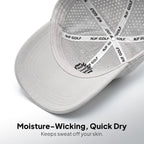 CourseReady Performance Golf Hat – Light Gray - NJF Golf™
