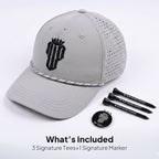CourseReady Performance Golf Hat – Light Gray - NJF Golf™