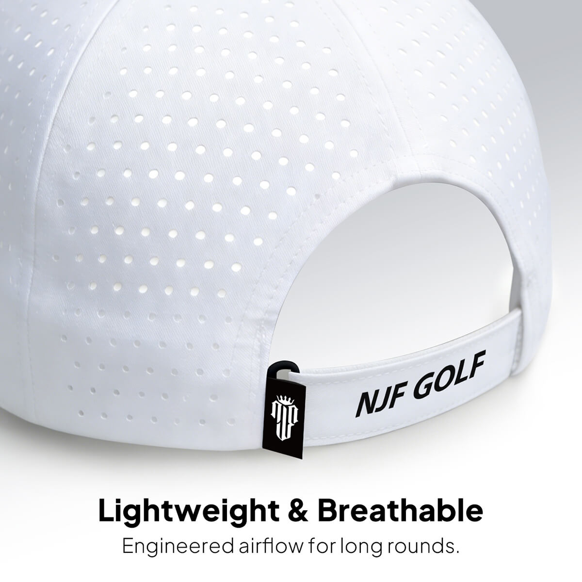 CourseReady Performance Golf Hat – White - NJF Golf™