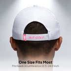 CourseReady Performance Golf Hat – White/Pink - NJF Golf™