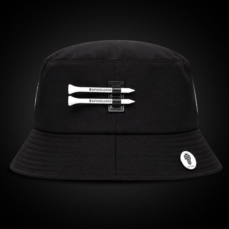 BackSpin Bucket Hat – Black – NJF Golf™