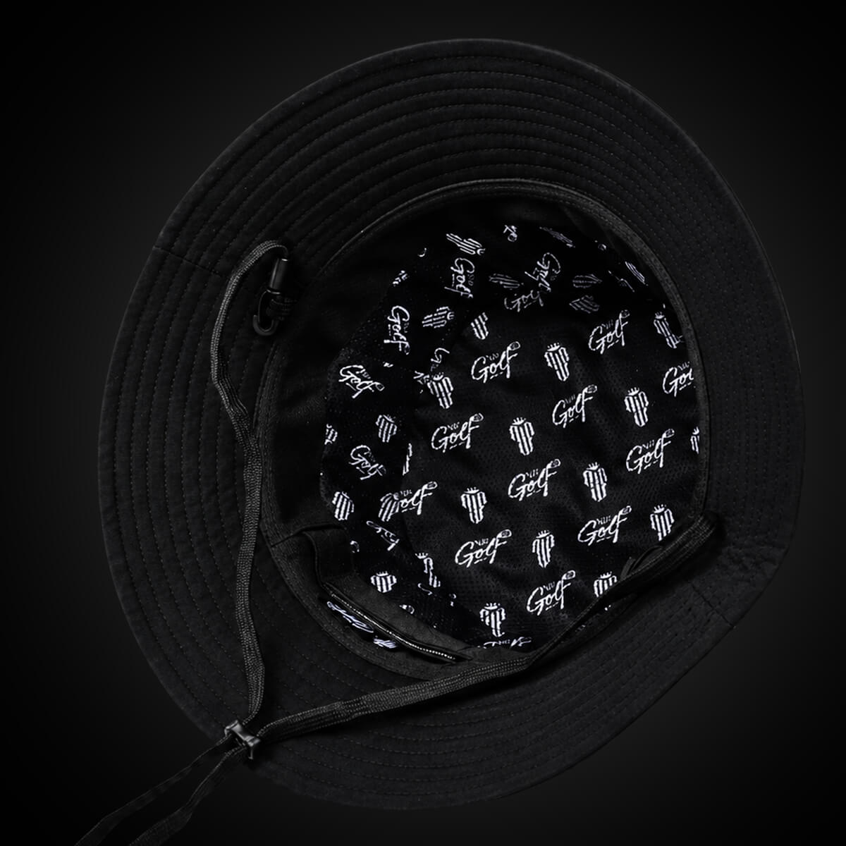 BackSpin Bucket Hat – Black – NJF Golf™