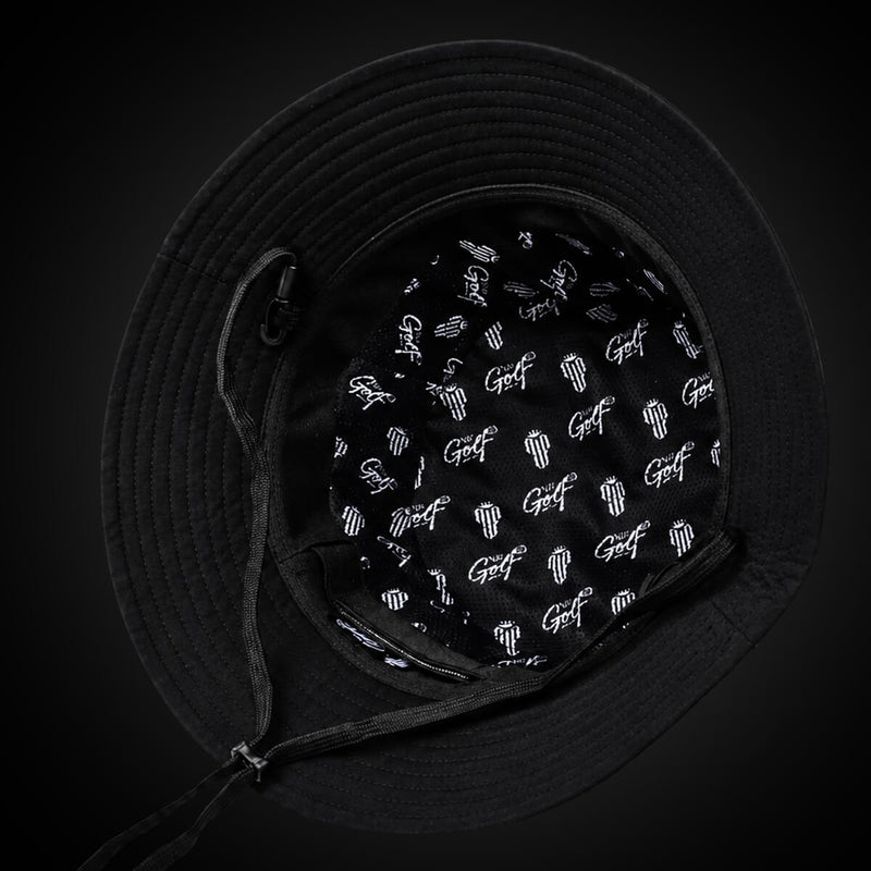 BackSpin Bucket Hat – Black – NJF Golf™