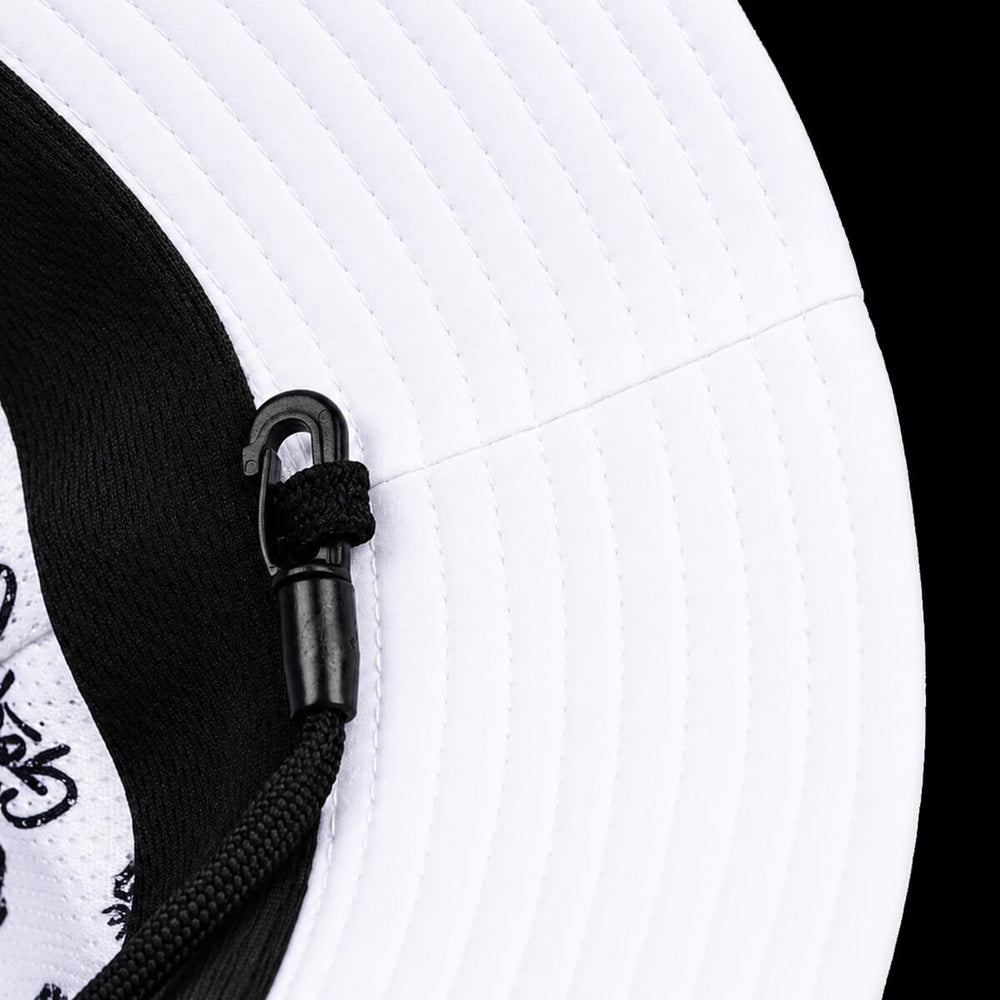 BackSpin Bucket Hat – White – NJF Golf™