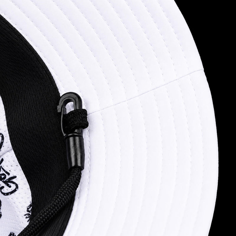BackSpin Bucket Hat – White – NJF Golf™