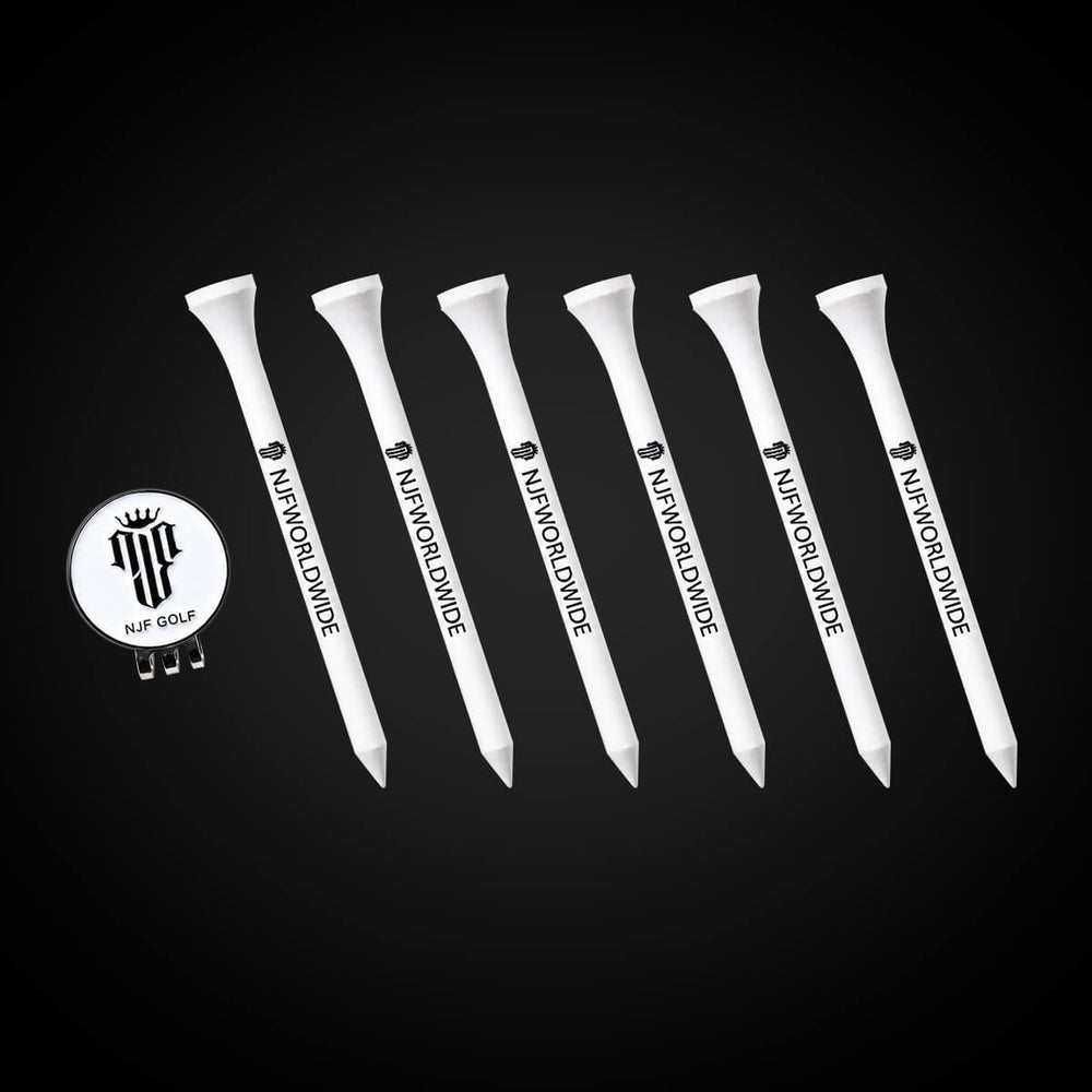 Ball Marker & Tee Kit – White – NJF Golf™