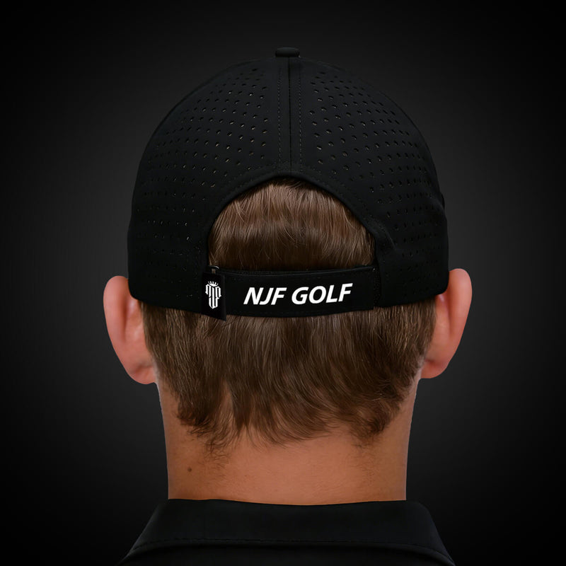 CourseReady Performance Golf Hat – Black - NJF Golf™