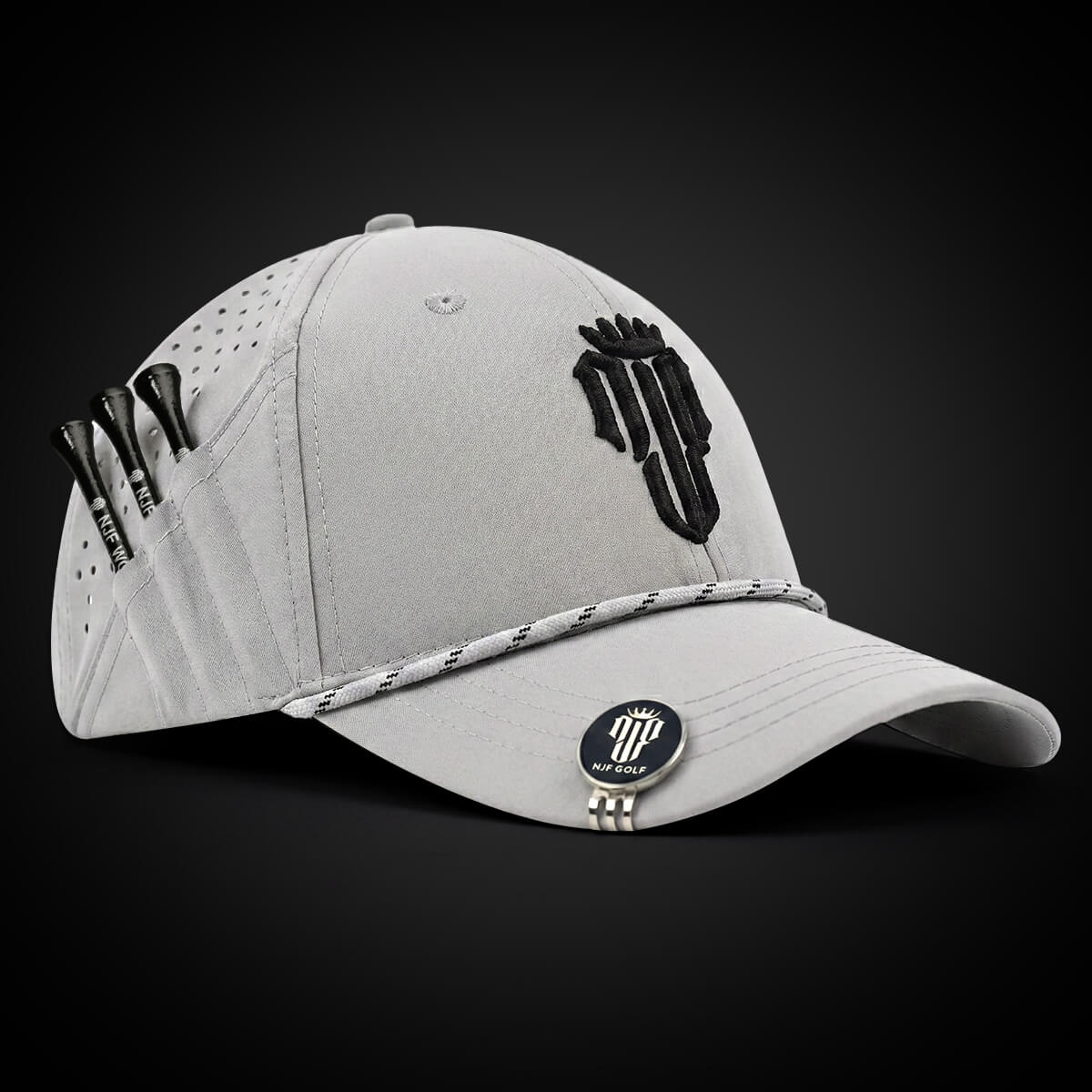 CourseReady Performance Golf Hat – Gray - NJF Golf™