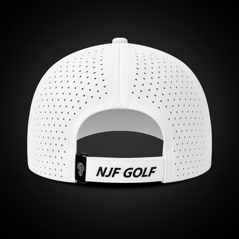 CourseReady Performance Golf Hat – White - NJF Golf™