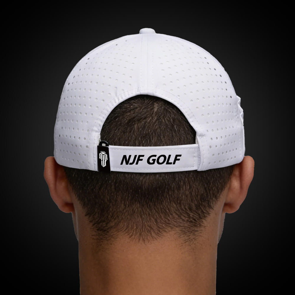 CourseReady Performance Golf Hat – White - NJF Golf™