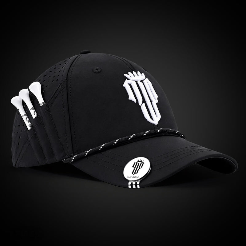 Women’s MultiStyle Flexx Performance Hat – Black - NJF Golf™
