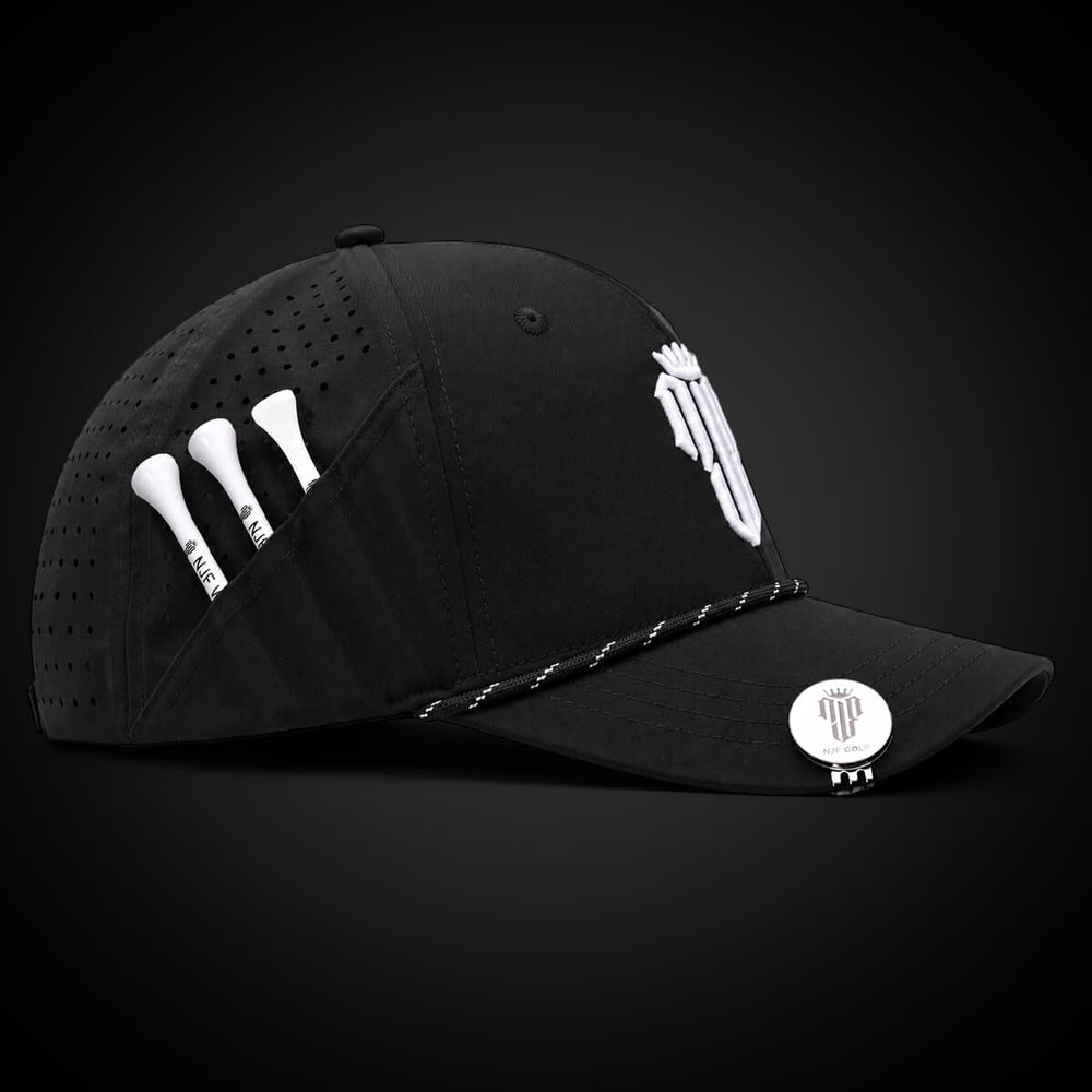 Women’s MultiStyle Flexx Performance Hat – Black - NJF Golf™