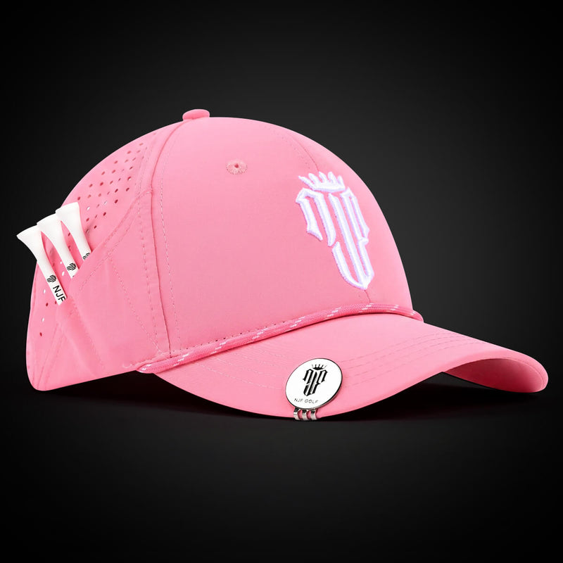 Women’s MultiStyle Flexx Performance Hat – Pink - NJF Golf™