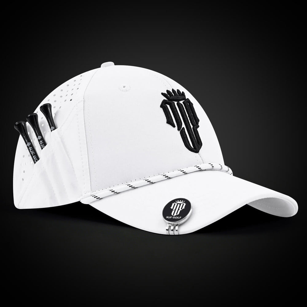 Women’s MultiStyle Flexx Performance Hat – White - NJF Golf™