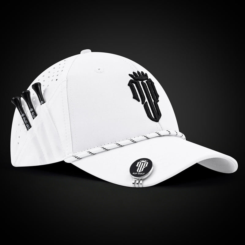 Women’s MultiStyle Flexx Performance Hat – White - NJF Golf™
