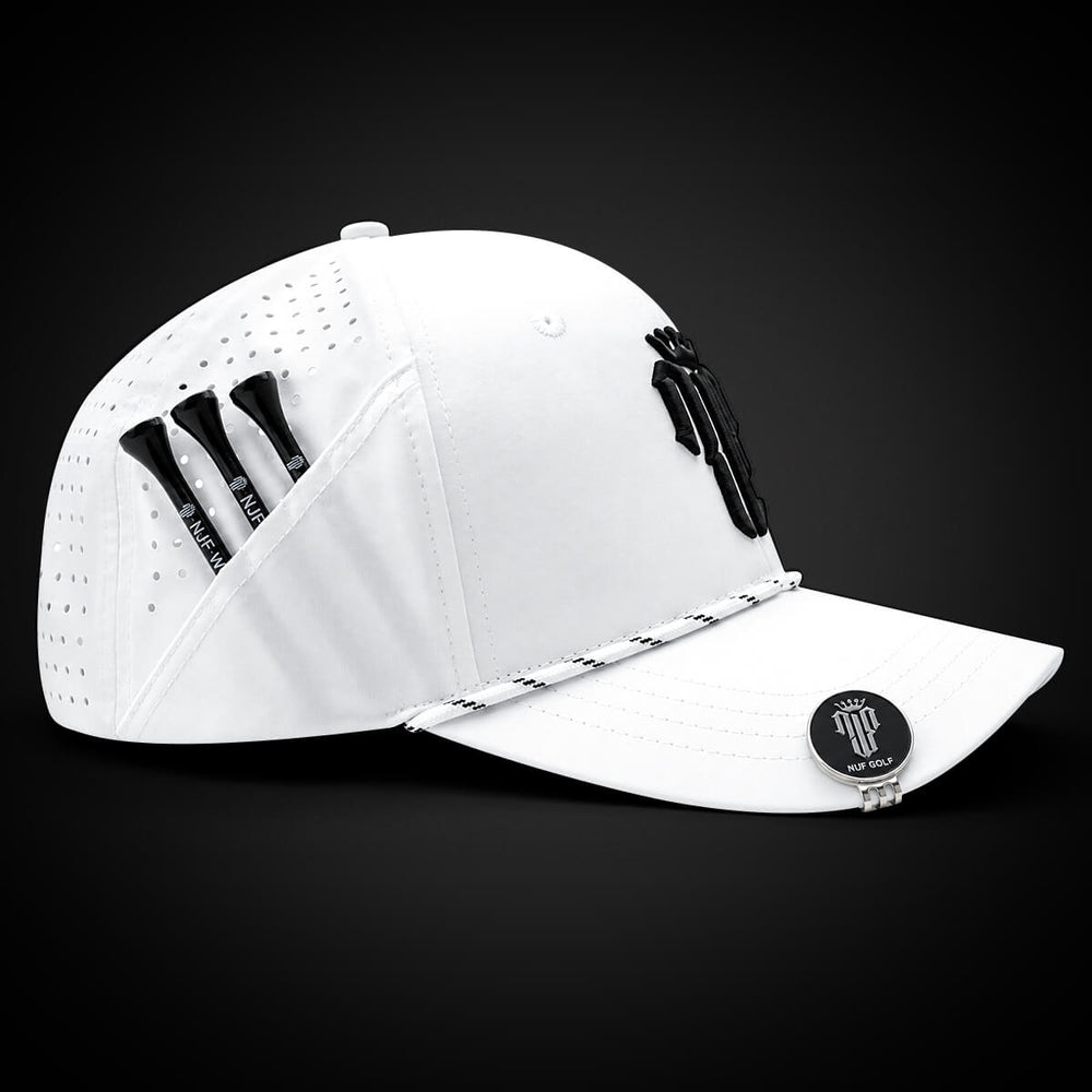 Women’s MultiStyle Flexx Performance Hat – White - NJF Golf™