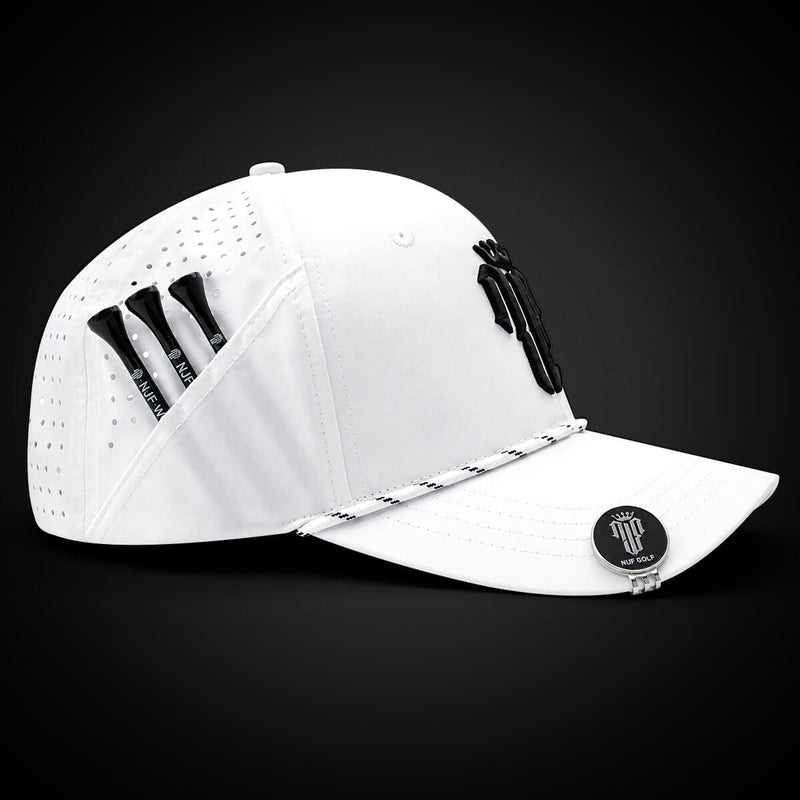 Women’s MultiStyle Flexx Performance Hat – White - NJF Golf™