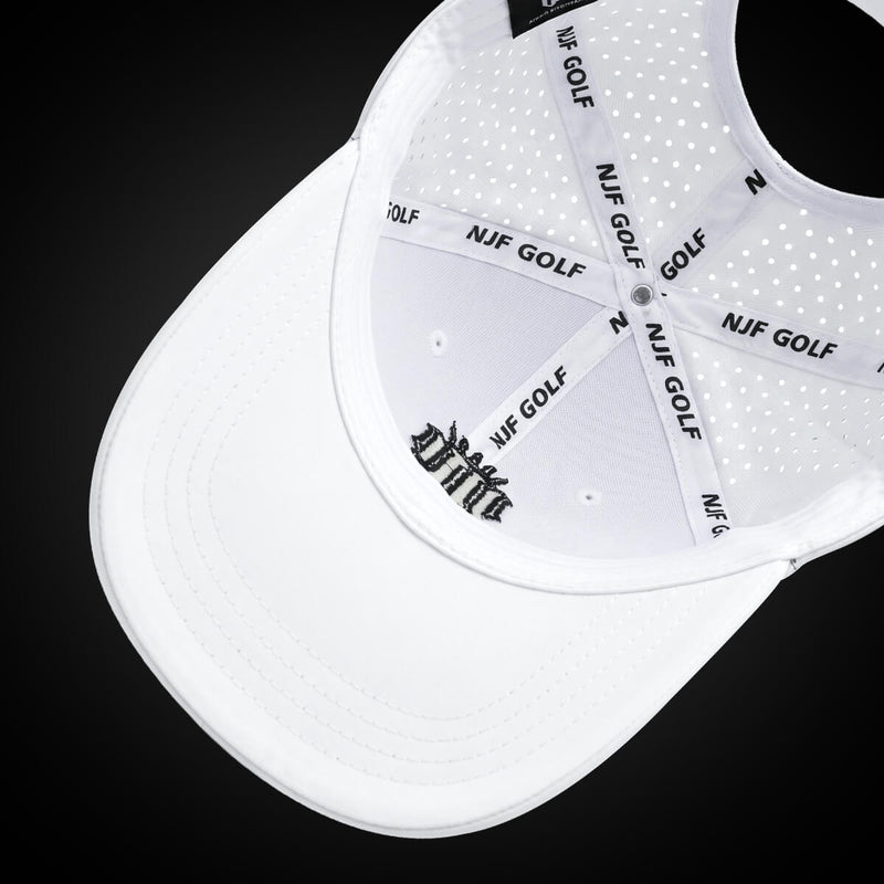Women’s MultiStyle Flexx Performance Hat – White - NJF Golf™