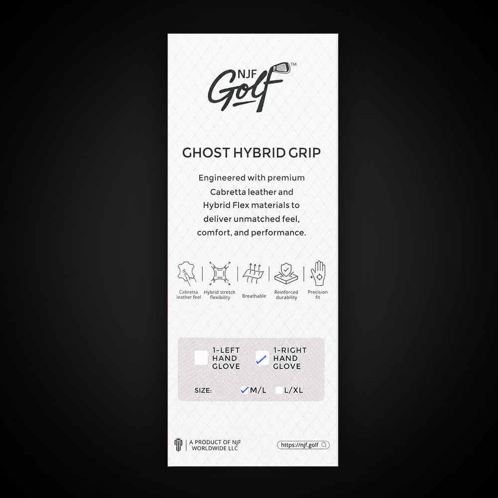 Hybrid Grip Right Hand – Ghost White – NJF Golf™