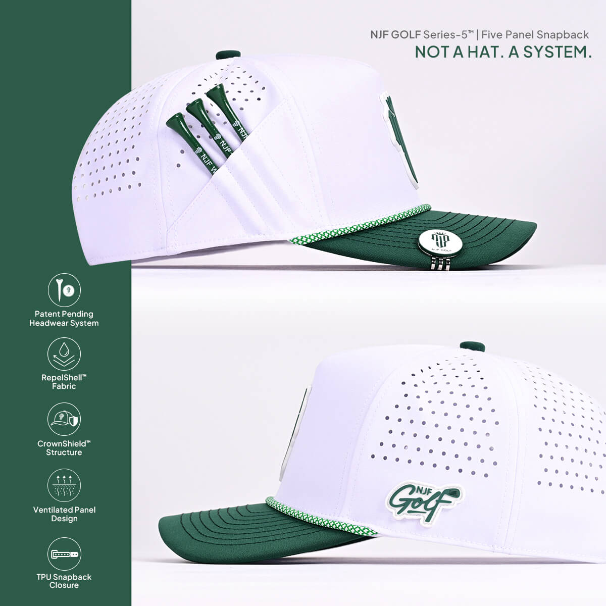 Series 5 Snapback – Fairway Green – NJF Golf™