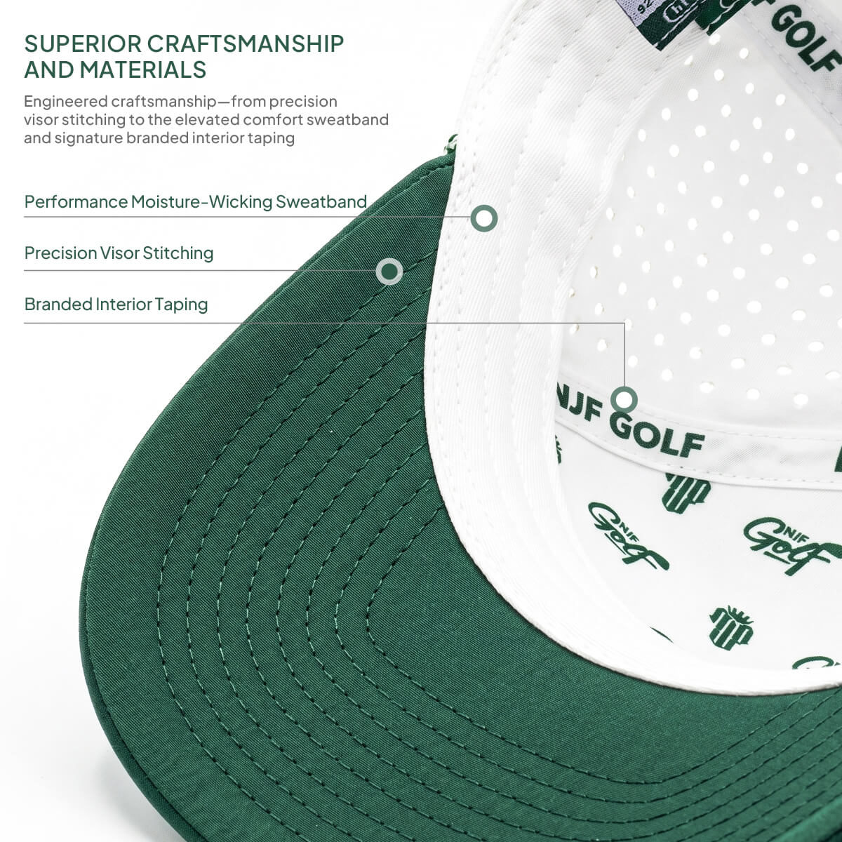 Series 5 Snapback – Fairway Green – NJF Golf™