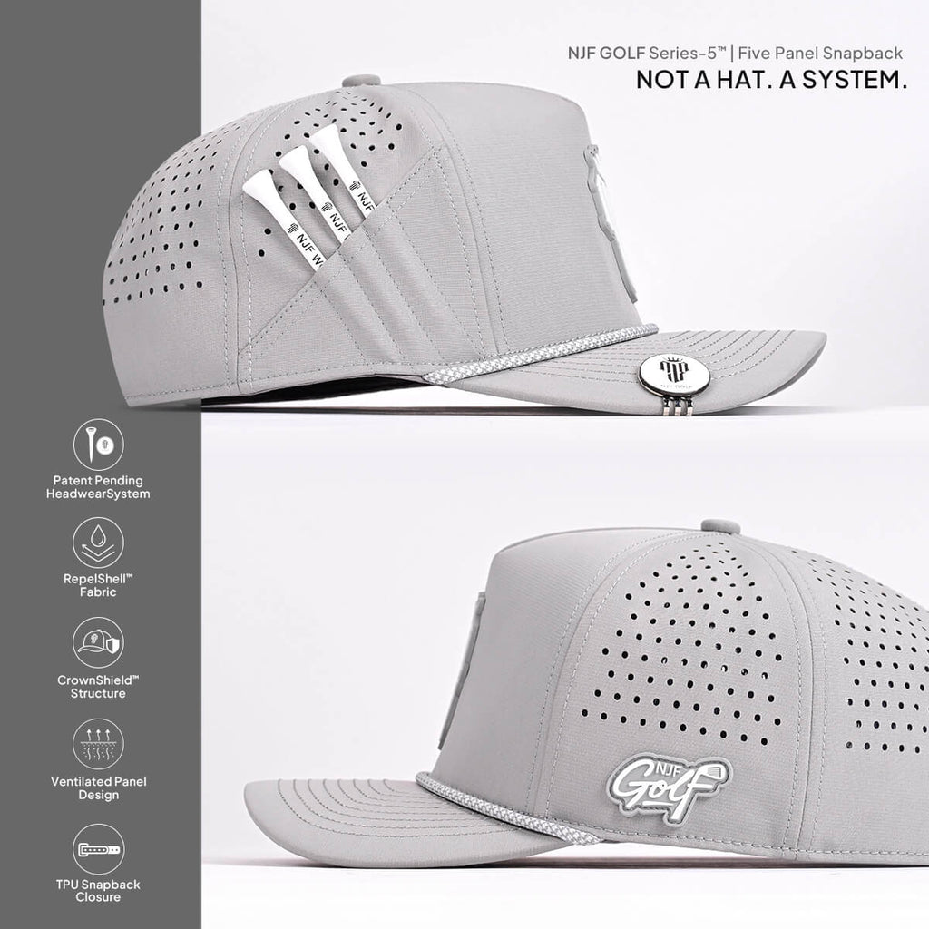 Series 5 Snapback – Ghost Gray – NJF Golf™