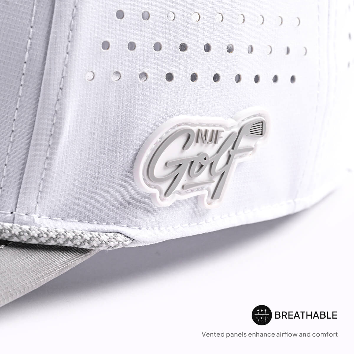 Series 5 Snapback – Ice White – NJF Golf™