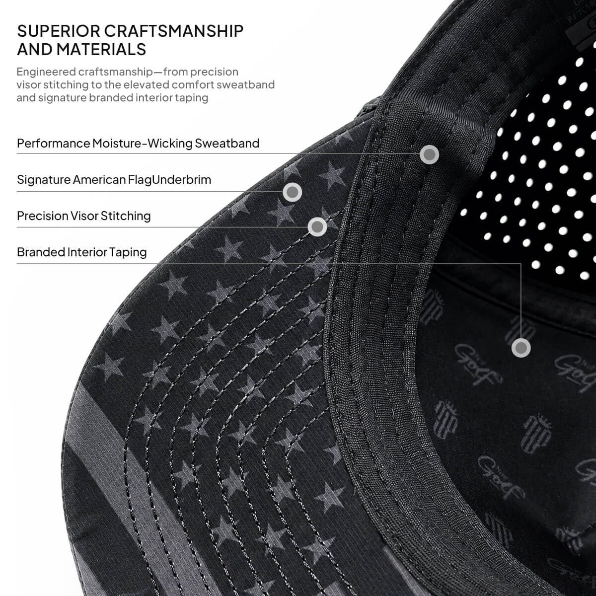 Series 5 Snapback – Tactical Black – NJF Golf™