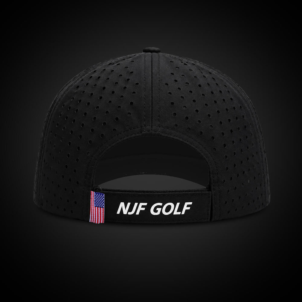 Stars & Stripes Performance Golf Hat – Black US Flag - NJF Golf™