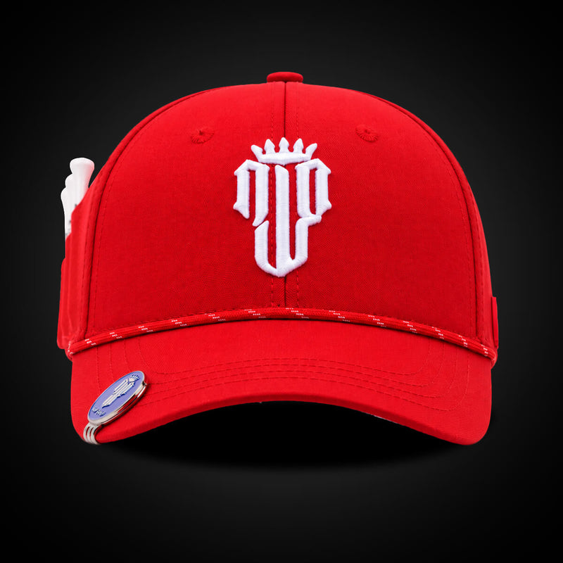 Stars & Stripes Performance Golf Hat – Red US Flag - NJF Golf™