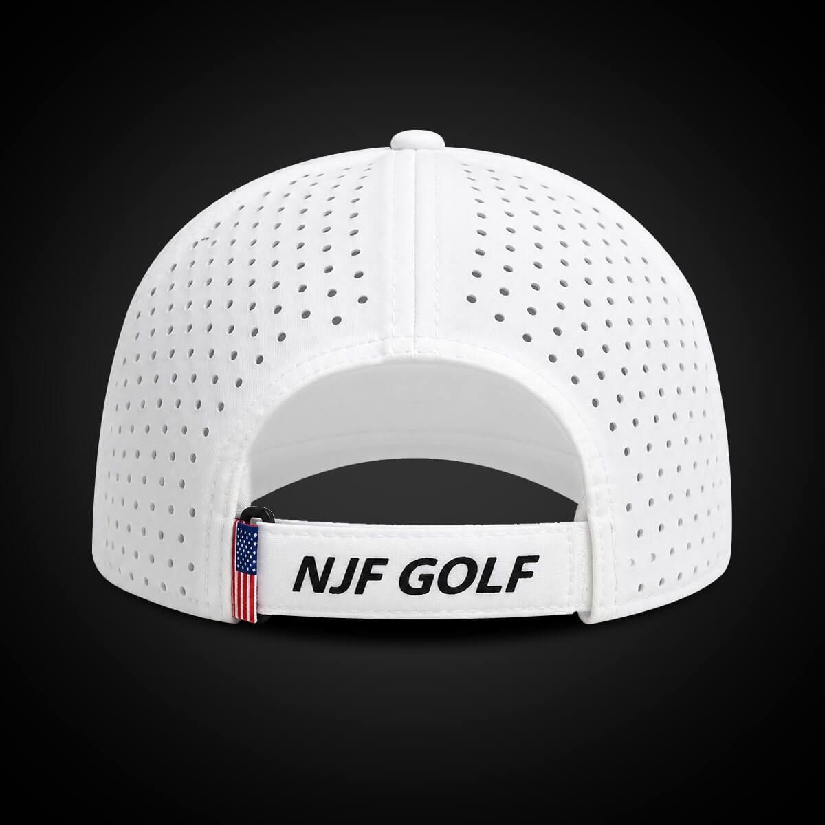 Stars & Stripes Performance Golf Hat – White US Flag - NJF Golf™