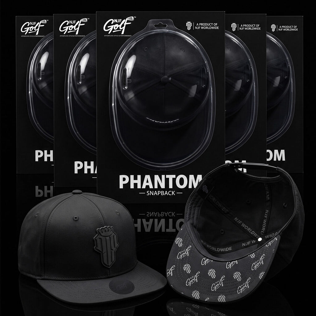 Phantom Flat Brim Snapback Golf Hat – NJF Golf™
