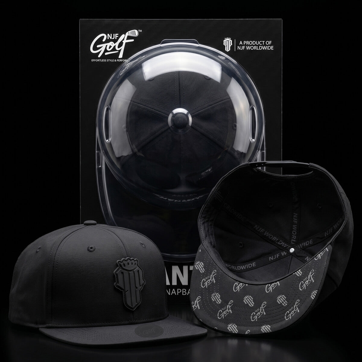 Phantom Flat Brim Snapback Golf Hat – NJF Golf™