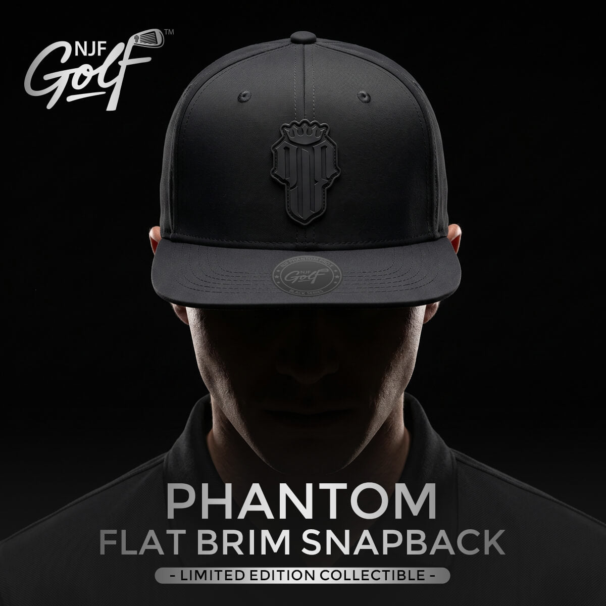 Phantom Flat Brim Snapback Golf Hat – NJF Golf™