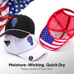 Stars & Stripes Trilogy Bundle – 3 Hat Set - White, Black, Red - NJF Golf™