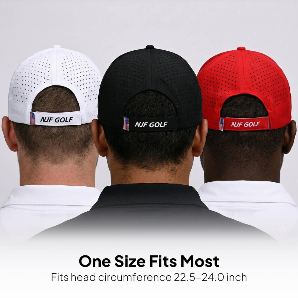 Stars & Stripes Trilogy Bundle – 3 Hat Set - White, Black, Red - NJF Golf™