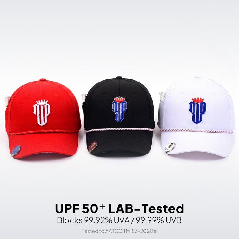 Stars & Stripes Trilogy Bundle – 3 Hat Set - White, Black, Red - NJF Golf™