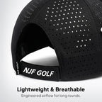 Women’s MultiStyle Flexx Performance Hat – Black - NJF Golf™