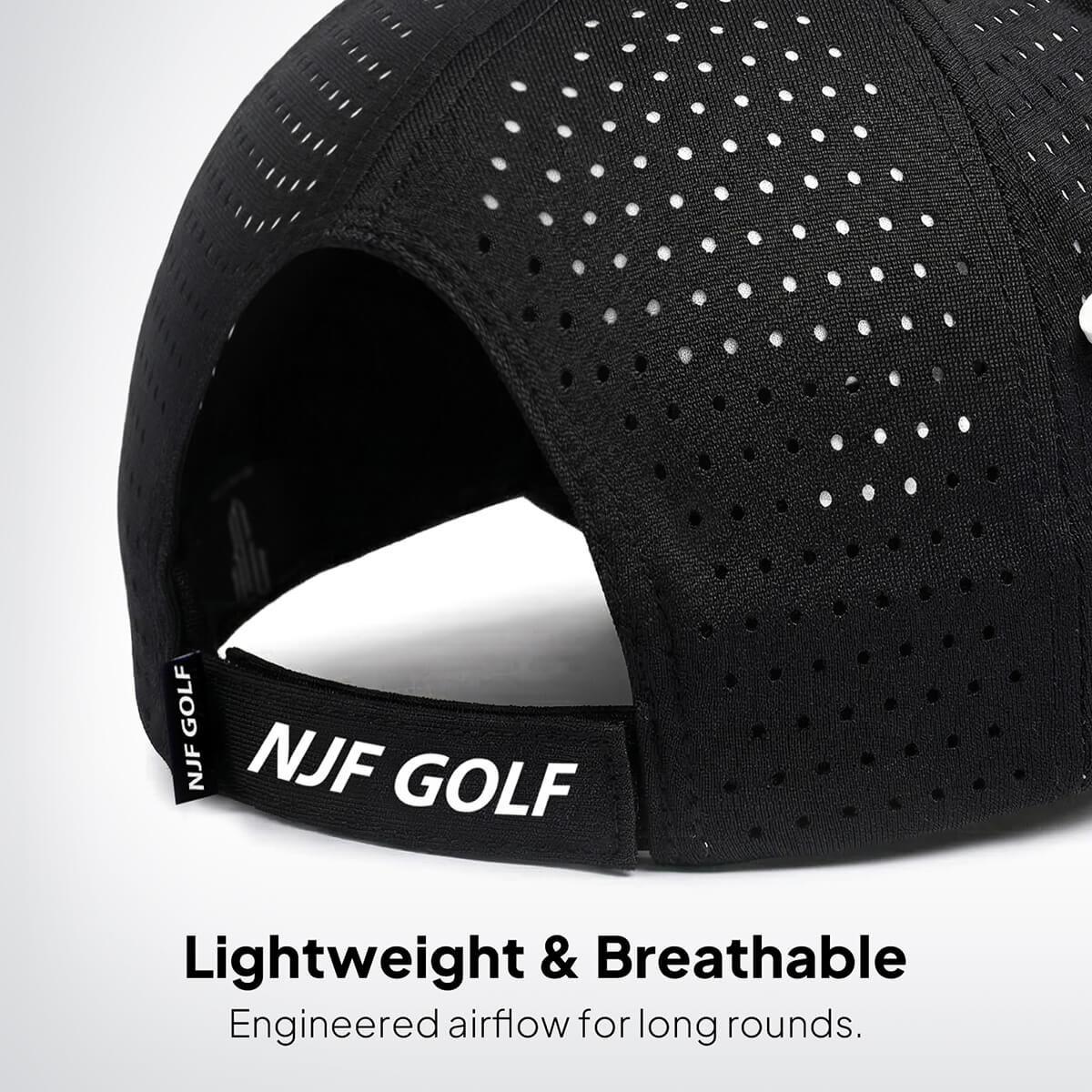 Women’s MultiStyle Flexx Performance Hat – Black - NJF Golf™