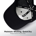 Women’s MultiStyle Flexx Performance Hat – Black - NJF Golf™