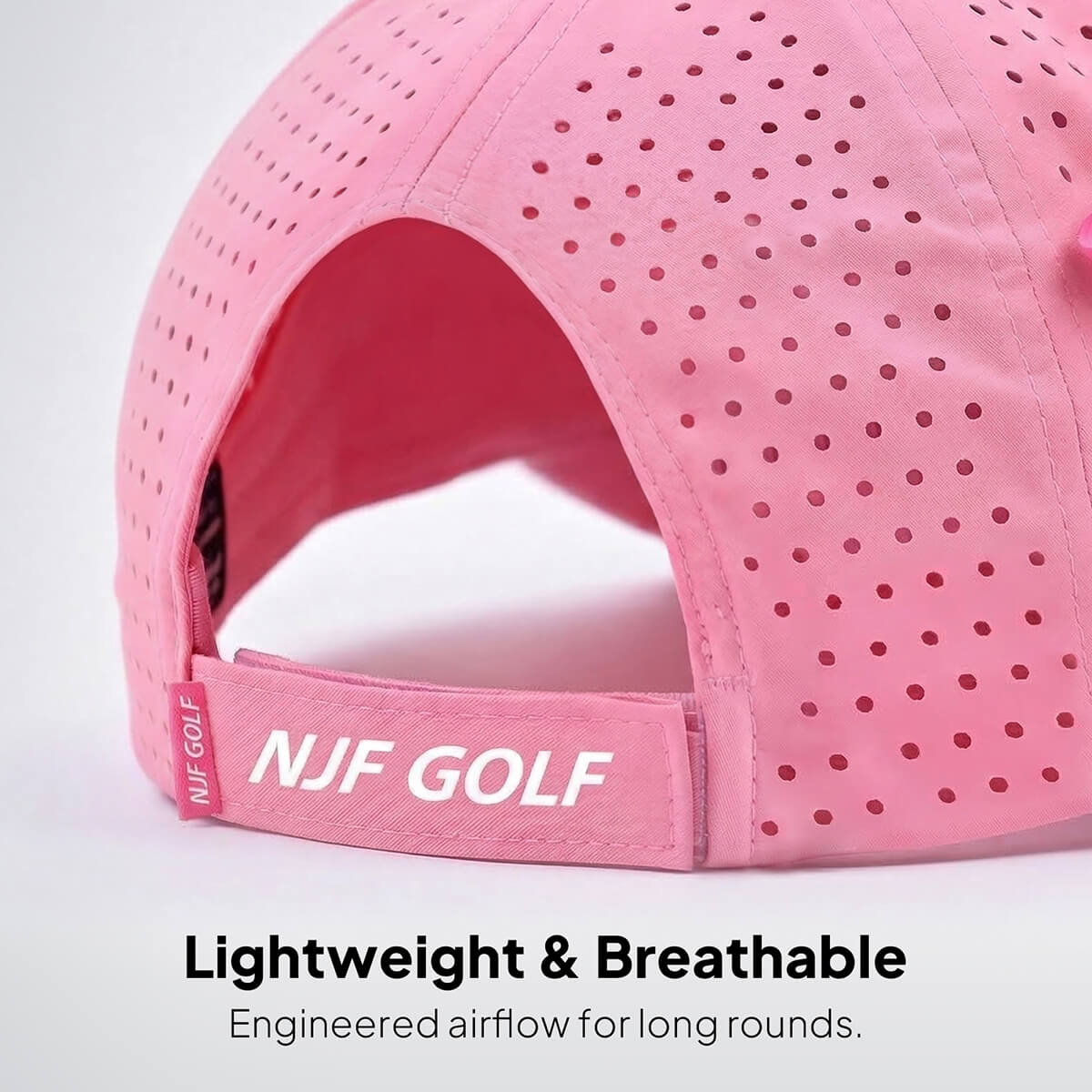 Women’s MultiStyle Flexx Performance Hat – Light Pink - NJF Golf™